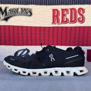 Size 11 - On Cloud 5 Shoes Mens‎ Black White Lace Up Athletic Sneakers